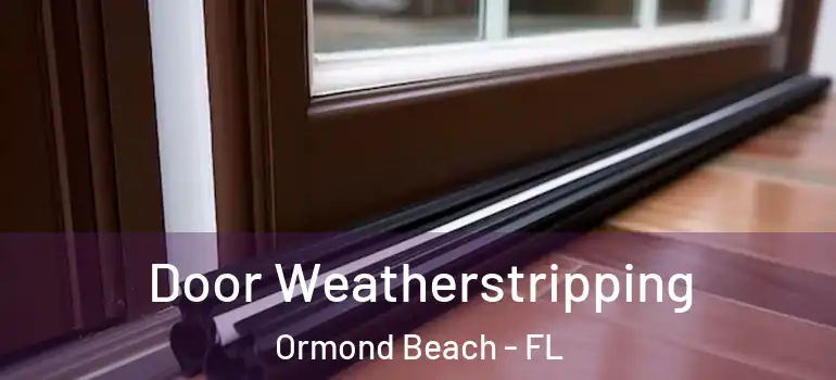 Door Weatherstripping Ormond Beach - FL