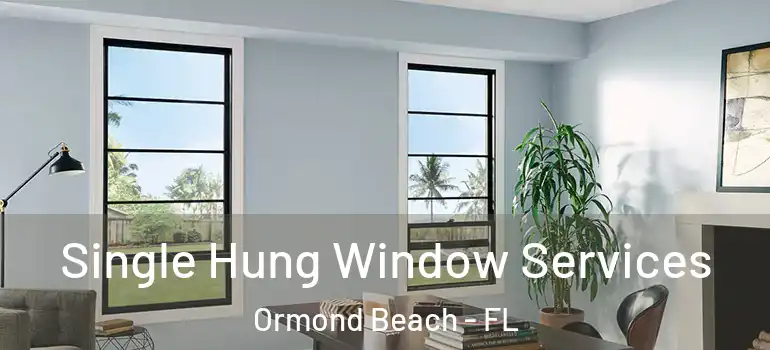 Single Hung Window Services Ormond Beach - FL